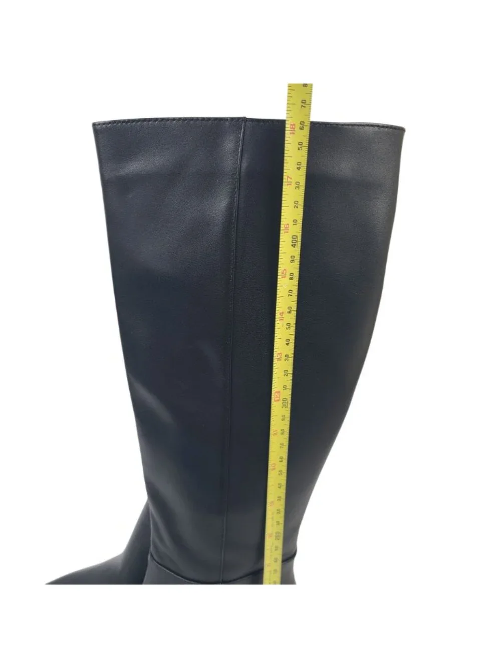 NEW Dolce Vita Auggie Black Leather Knee-High Boots Size 7.5 Kitten Heel - Picture 7 of 10